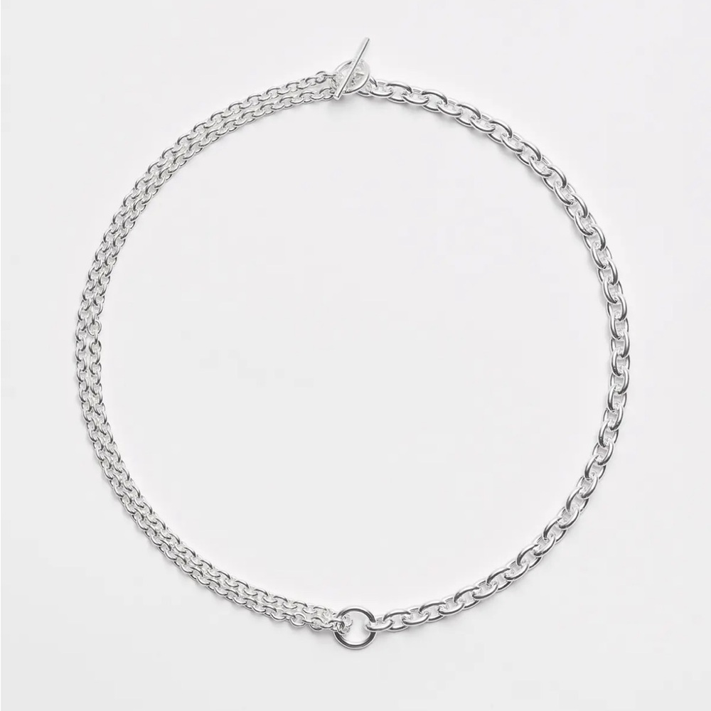 All Blues Double necklace thin 925 sterling silver